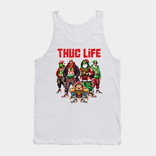 Cartoon Christmas Thug Life, Movie Character, Thug Life Xmas, Thug Life Merry Christmas, Vintage Movie Thug Life Tank Top